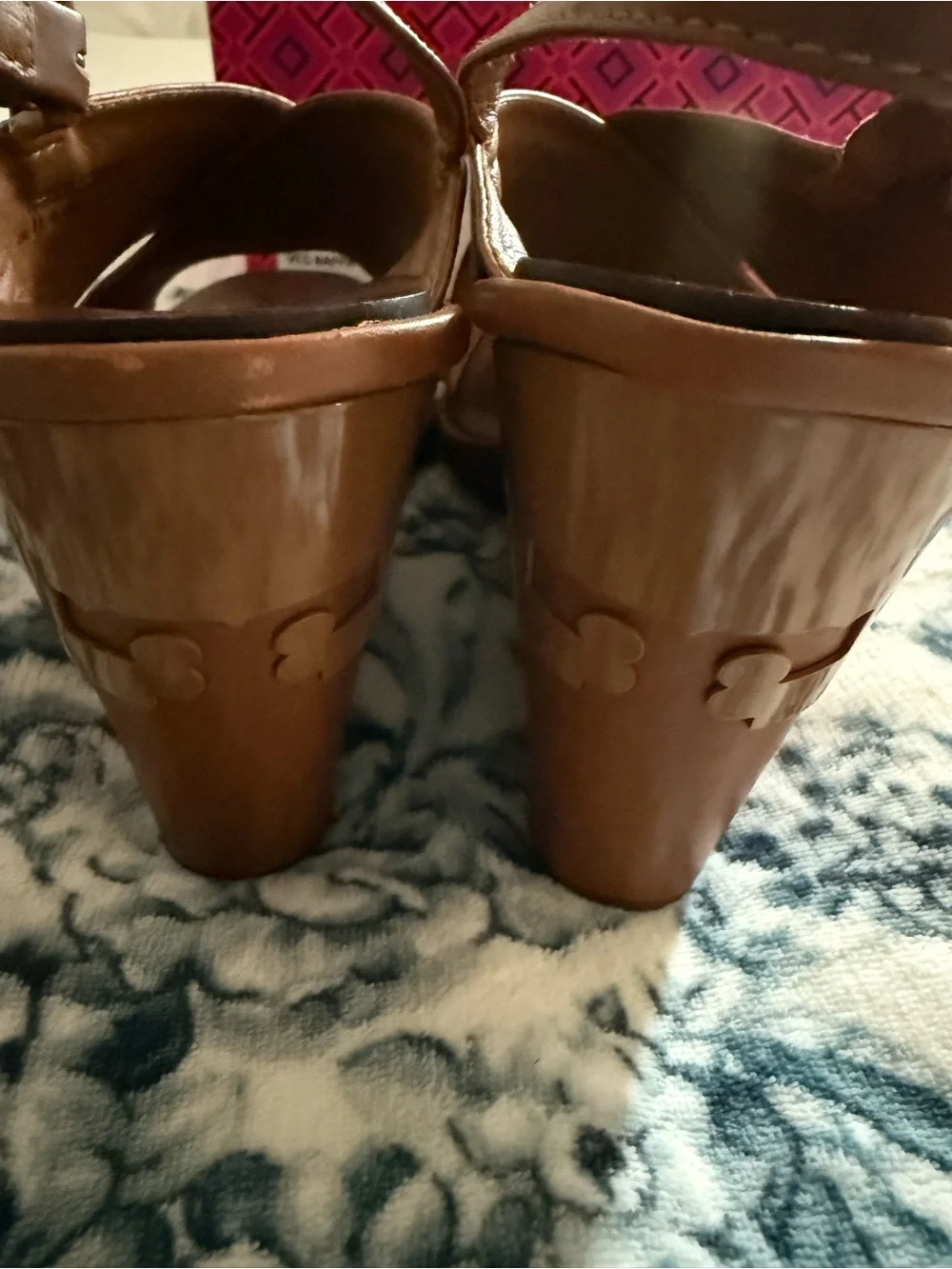 Tory Burch cognac leather